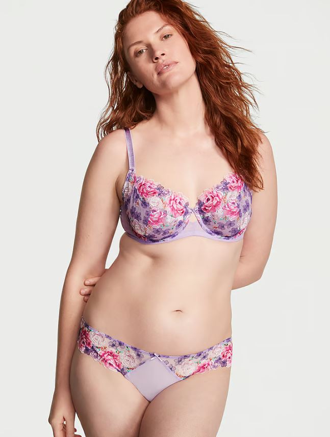 Floral Embroidery Cheekini Panty