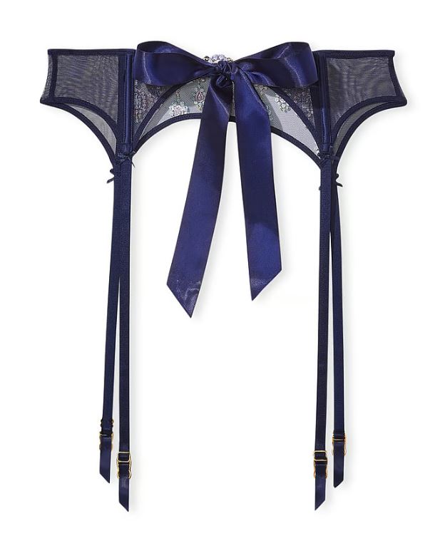 Set Bejeweled Embroidery Bra y liguero