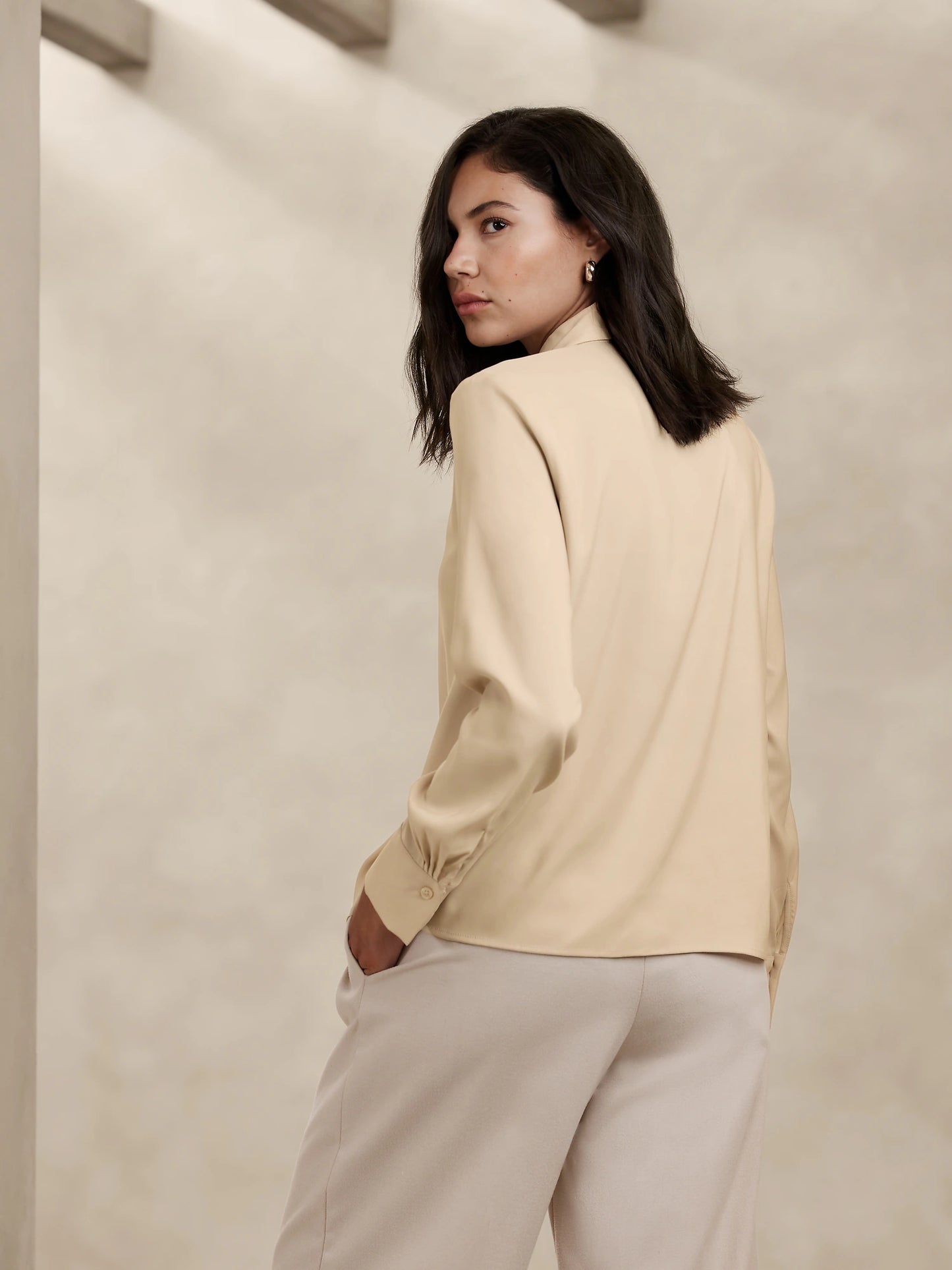 Essential Collared Blouse Banana Republic