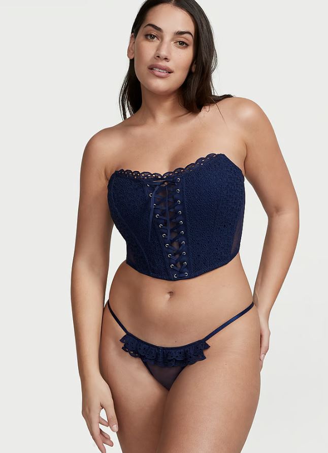 Eyelet Lace String Bikini Panty