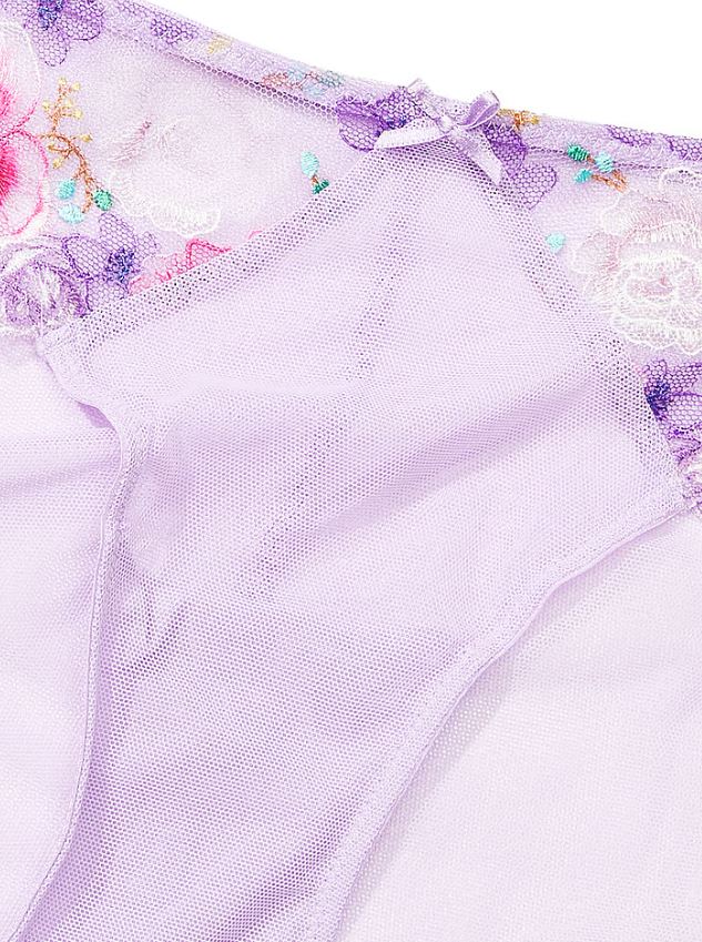 Floral Embroidery Cheekini Panty